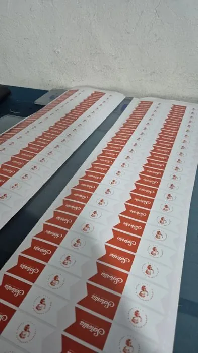 Ankara sticker baskı örneği - kesim etiket baskısı
