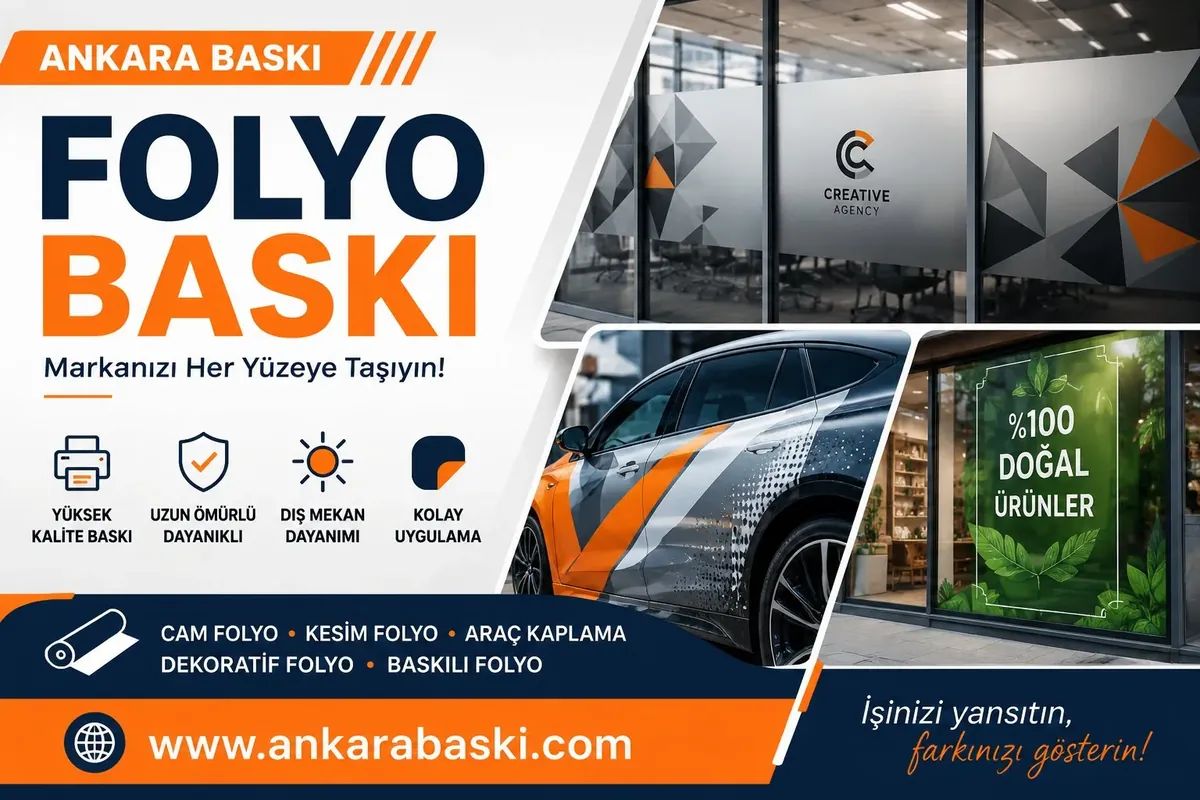 Ankara folyo baskı reklam görseli - araç kaplama ve cam folyo uygulamaları
