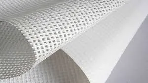 Ankara mesh baskı örneği - beyaz file kumaş dokusu yakın çekim