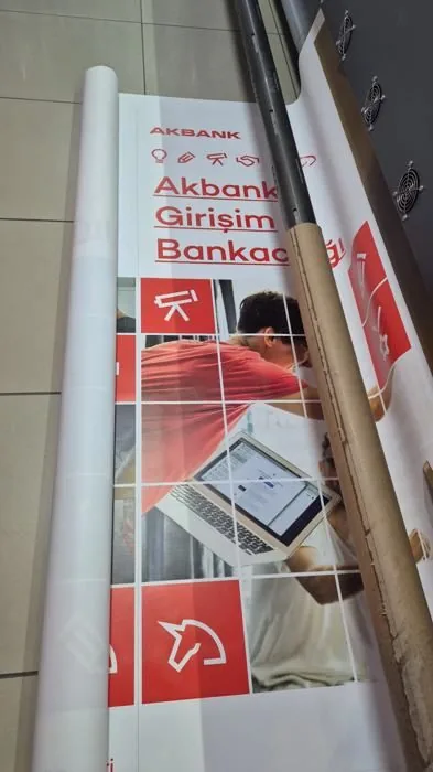Ankara branda baskı örneği - Akbank Girişim Bankacılığı branda