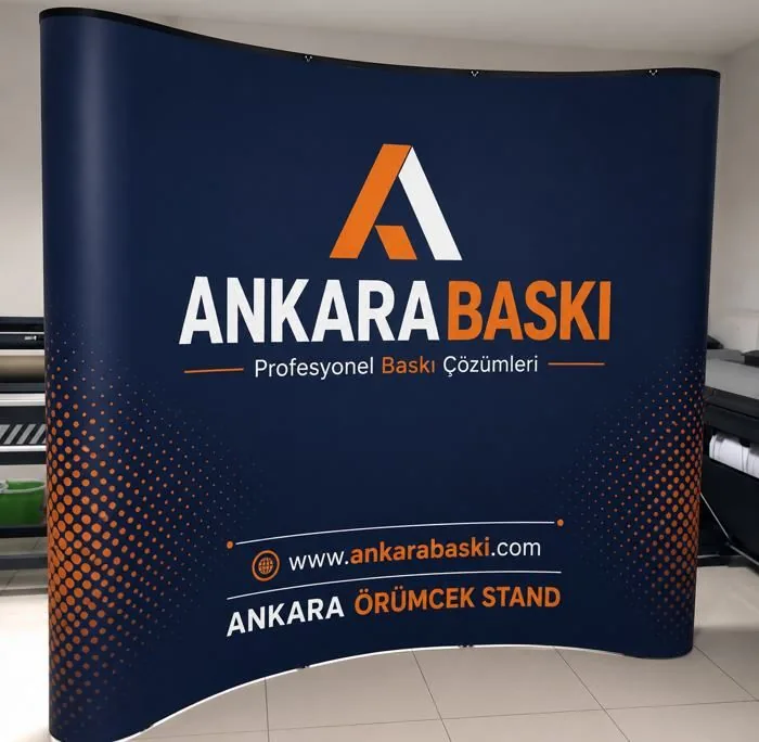 Ankara örümcek stand örneği - Ankara Baskı marka standı