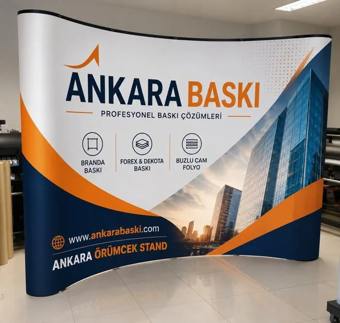 Ankara örümcek stand örneği - Ankara Baskı kurumsal stand