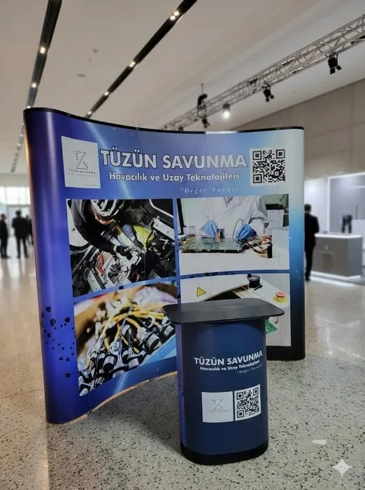Ankara örümcek stand örneği - Tüzün Savunma fuar standı