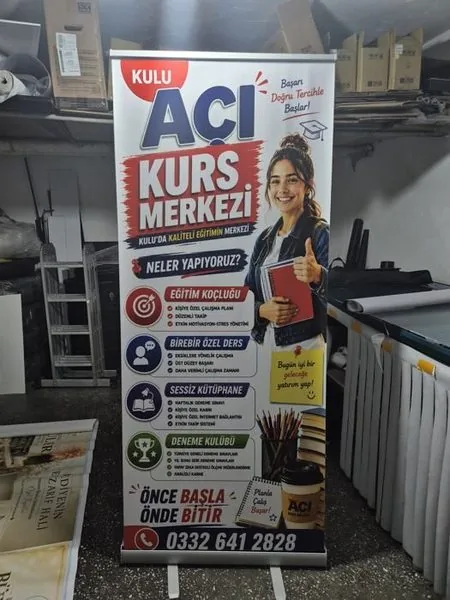 Ankara Roll Up örneği - Kulu Açı Kurs Merkezi Roll Up